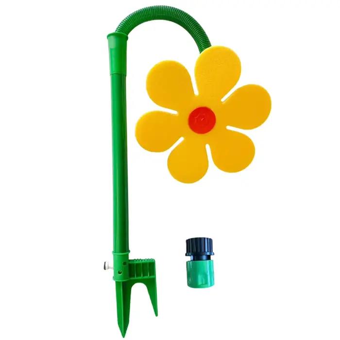 Arroseurs d'eau amusants en forme de tournesol dansant à 360° ° Jouet d'arrosage rotatif et oscill