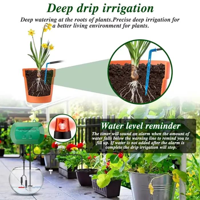Kit d'irrigation goutte à goutte pour plantes en pot
