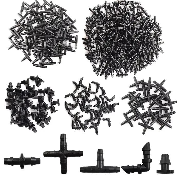 Accessoires de système d'irrigation goutte à goutte, tube 1/4 po, pot de fleur, jardin potager, racc