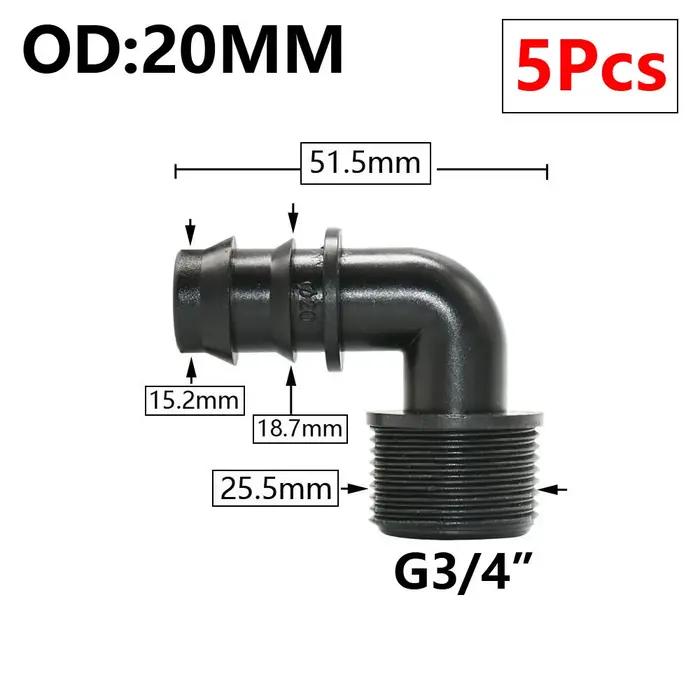 Connecteurs de tuyau d'arrosage en plastique avec filetage 1/2 3/4 1", kit d'arrosage pratique et esthétique pour jardinier, disponible en plusieurs couleurs pour tous les styles de jardinage