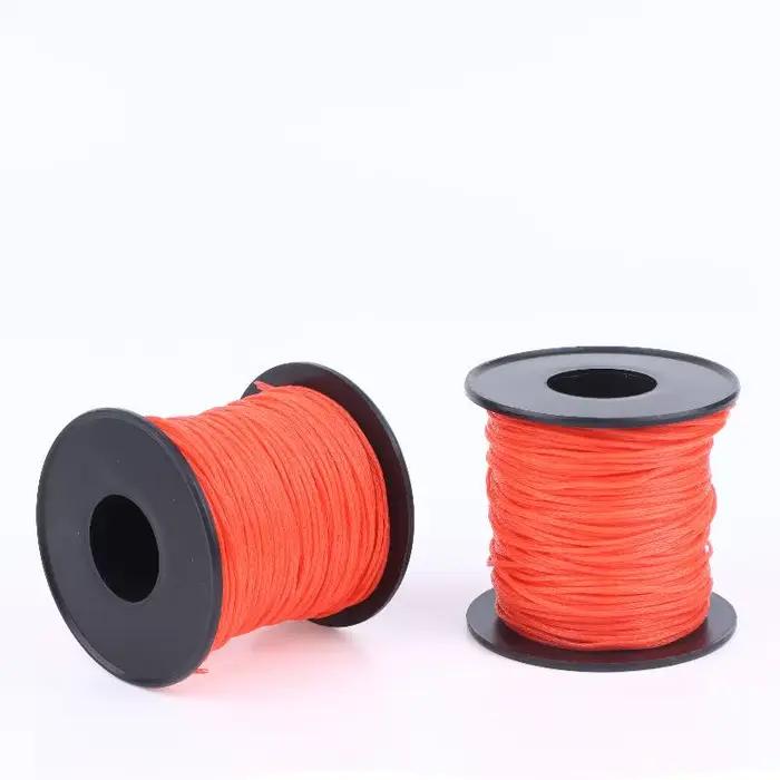 Cordon de marquage et de randonnée rouge 50M/rouleau ; Corde de jardinage