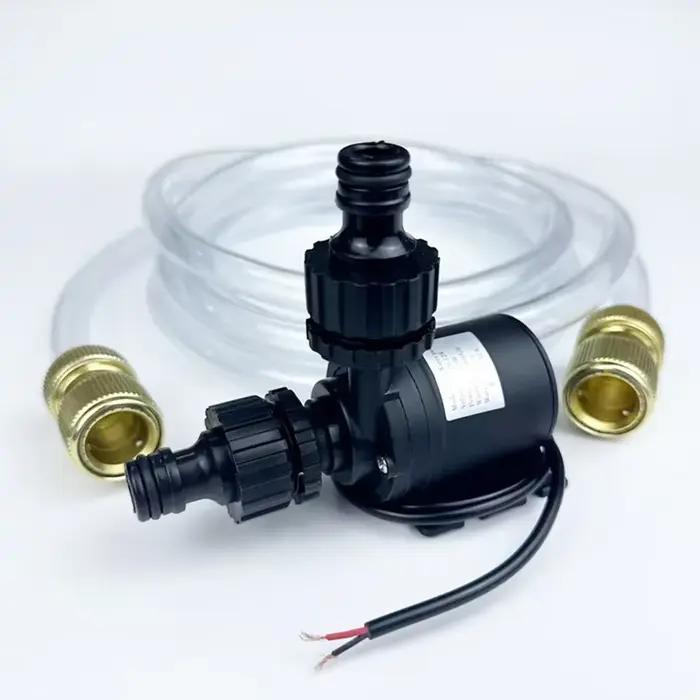 Pompe à eau Submersible 12V 800L/H 5m DC24V pompes à eau solaires avec connecteur rapide de tuyau d'eau pour Aquarium de fontaine de camping-car de tourisme