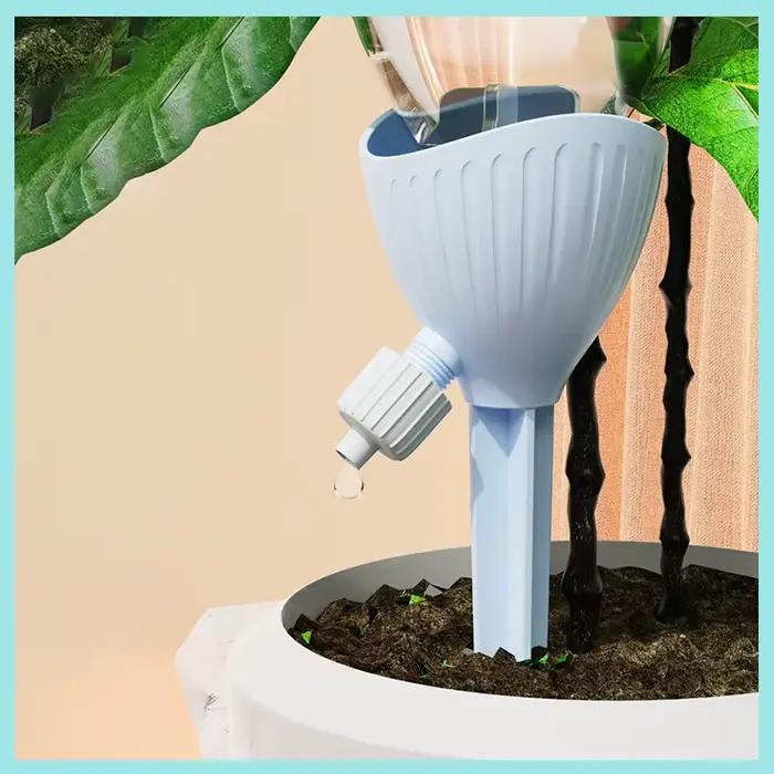 Arroseur automatique ajustable pour plantes en pot, dispositif d'arrosage domestique avec contrôle du débit d'eau, pour usage intérieur et extérieur, en plastique avec surface givrée, disponible en plusieurs couleurs