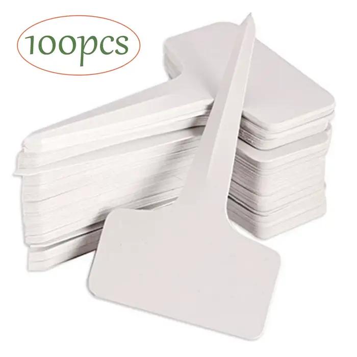 100 pièces marqueurs d'étiquettes de plantes de Type T étanche PVC plantes de jardin Classification