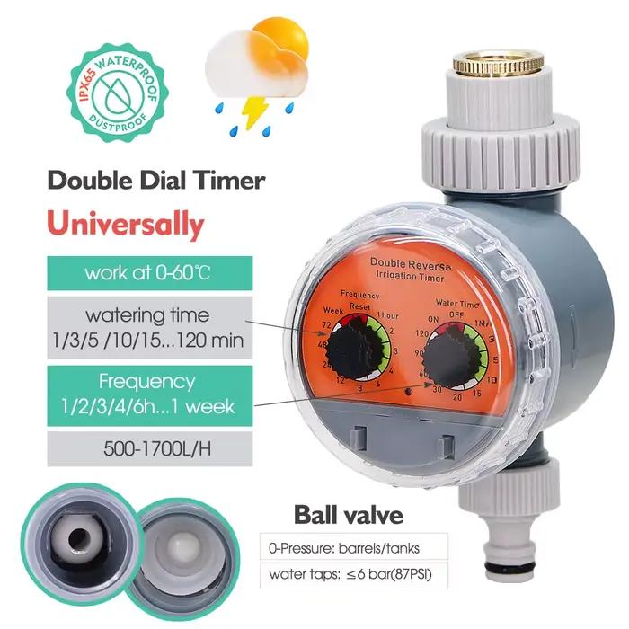 MUCIAKIE-Valve à Bille pour Système d'Arrosage Goutte à Goutte, Minuterie d'Eau de Jardin, Contrôleu