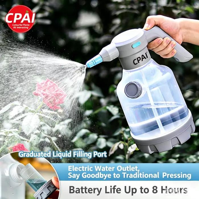 Arrosoir Électrique Rechargeable Portable 3 Litres pour Arrosage Fleurs Désinfection et Pulvérisation Pesticides Occasions Spéciales Jardinage Intérieur