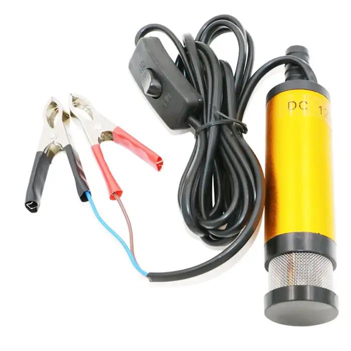 Mini pompe Submersible électrique Portable 12V Dc 38Mm pour pompes huile eau coque en alliage d'aluminium 12L/Min
