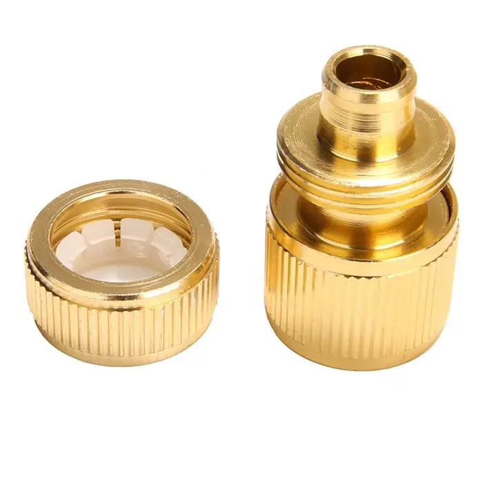 Adaptateur de tuyau recouvert de laiton, connecteur pivotant à connexion rapide de 1/2 pouces, systè