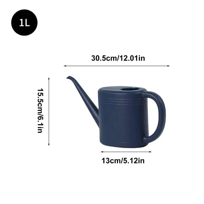 Arrosoir pour plantes en plastique de 1 litre, arrosoir ergonomique pour jardinage intérieur et extérieur, outil d'arrosage transparent et portable pour balcon et patio