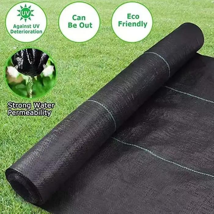 Tapis de jardinage sur route robuste en tissu, barrière contre les mauvaises herbes, polypropylène