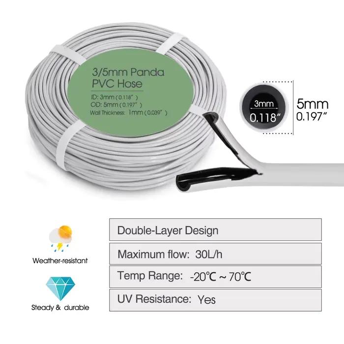 Kit d'irrigation goutte-à-goutte compte-gouttes compensant 20M 2/4/8L