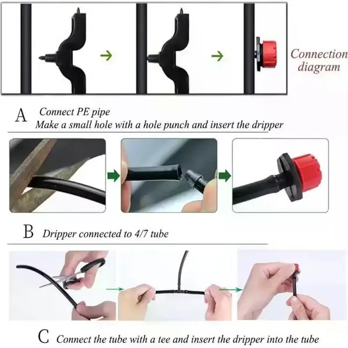 Faites prospérer votre jardin - Émetteurs d'arrosage de précision - Parfaits pour automatiser l'entretien de vos