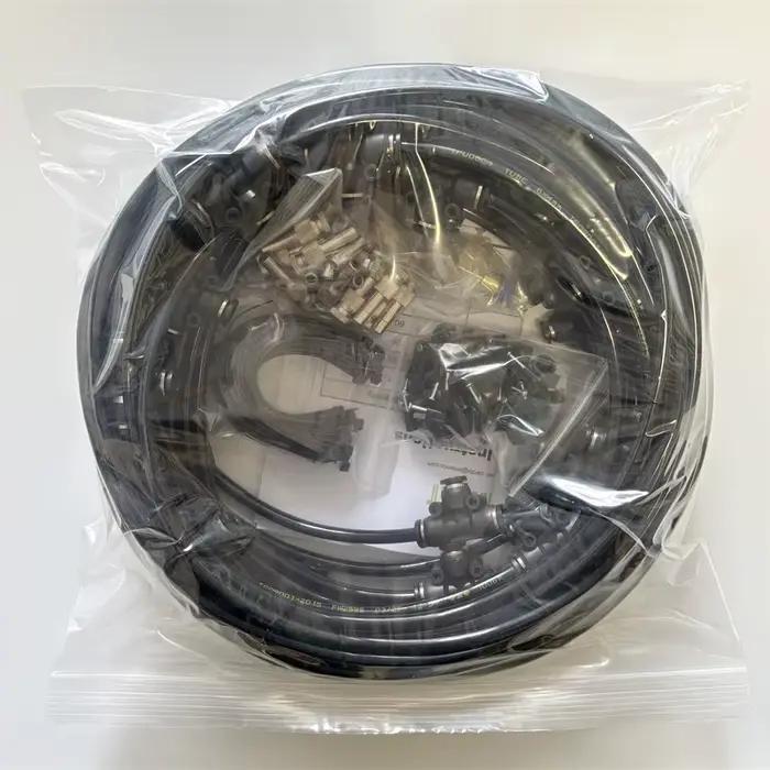 Kit de brumisation pour jardin 18m, système de refroidissement par brumisation, arrosage et irrigation, pulvérisateur d'eau pour plantes de patio et gazebo