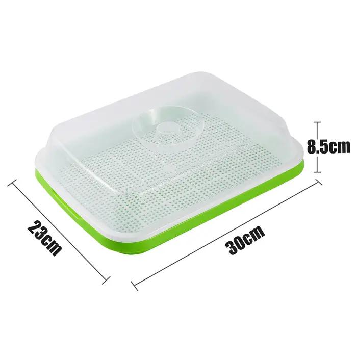 1 ensemble plat de germination Pot de culture hydroponique semis de légumes haricots Pot