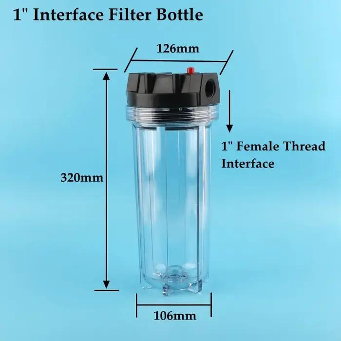 Bouteille de Filtration d'Eau en Plastique Alimentaire AS Épaissi - Connecteurs Rapides pour Jardin, Aquarium et Consommation Personnelle Occasions Spéciales