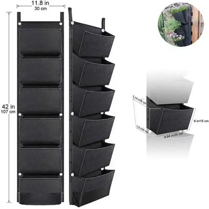 Sac de plantation vertical en feutre pour l'extérieur et l'intérieur, jardinière de jardin, conteneu