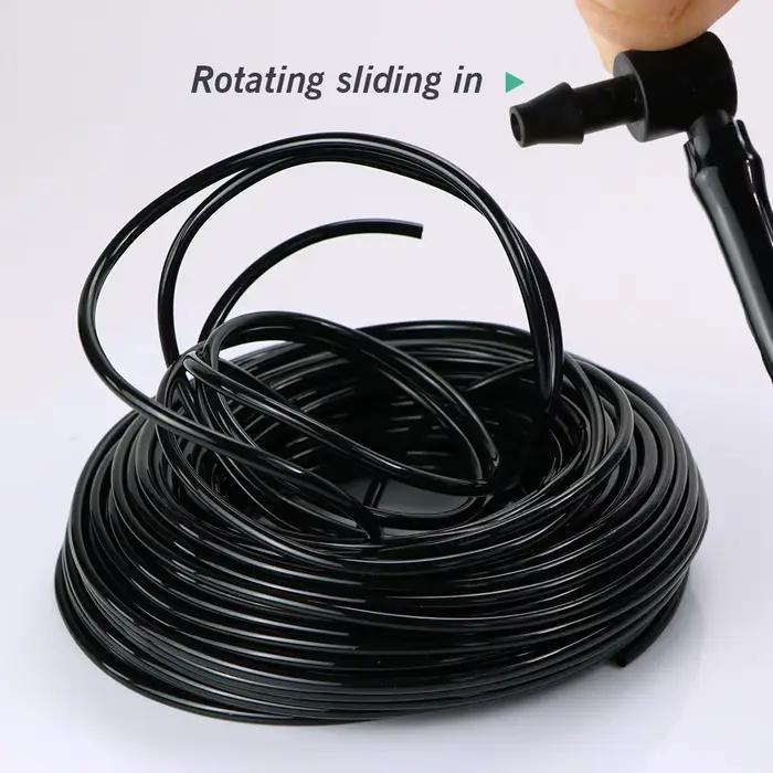 Tuyau d'arrosage goutte-à-goutte en PVC pour plantes, 10m-100m, 1/8 en effet 1/4, 3/8 en effet, micro tube d'irrigation noir, système d'arrosage, 3mm, 5mm, 4mm, 7mm, 8mm, 11mm