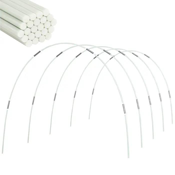 Cerceaux de serre de jardin 25/50 pièces, cadre de Support en fibre de verre sans rouille pour Suppo