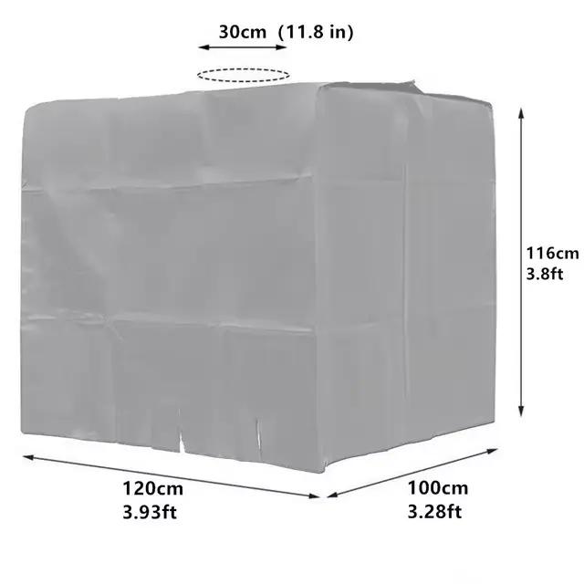 Couvercle de réservoir IBC, couverture étanche pour jardin extérieur, 1000 litres, récipient d'eau d