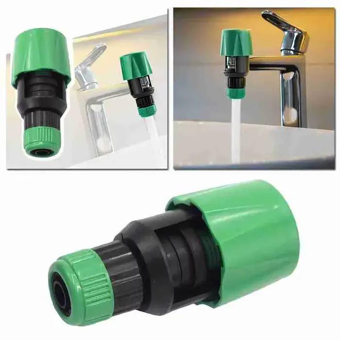 Raccord universel réutilisable en plastique pour robinet de cuisine