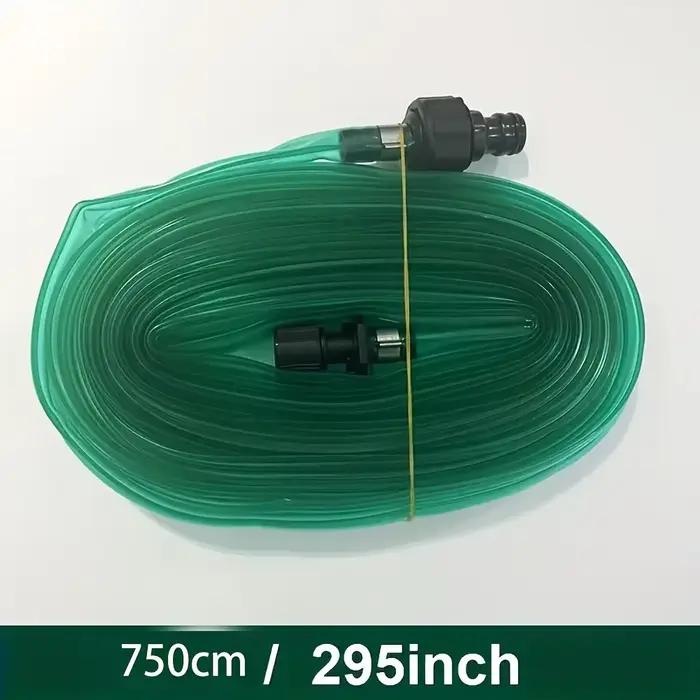 1 jeu de têtes d'arrosage et de tuyaux de trempage. Le tuyau d'égouttement moulu est très adapté aux