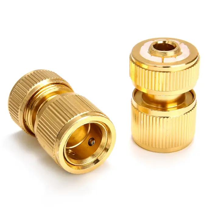 Adapteur de tuyau recouvert de laiton connecteur pivotant connexion rapide jardin irrigation lavage voiture occasions spéciales