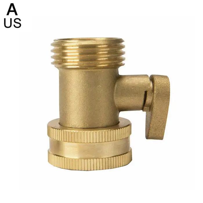 Robinet d'arrêt en laiton pour tuyau d'arrosage de jardin 3/4 po, connecteur de raccord pour l'arros