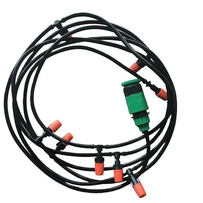 Kit d'arrosage automatique 5-30M avec buses de brumisation en plastique