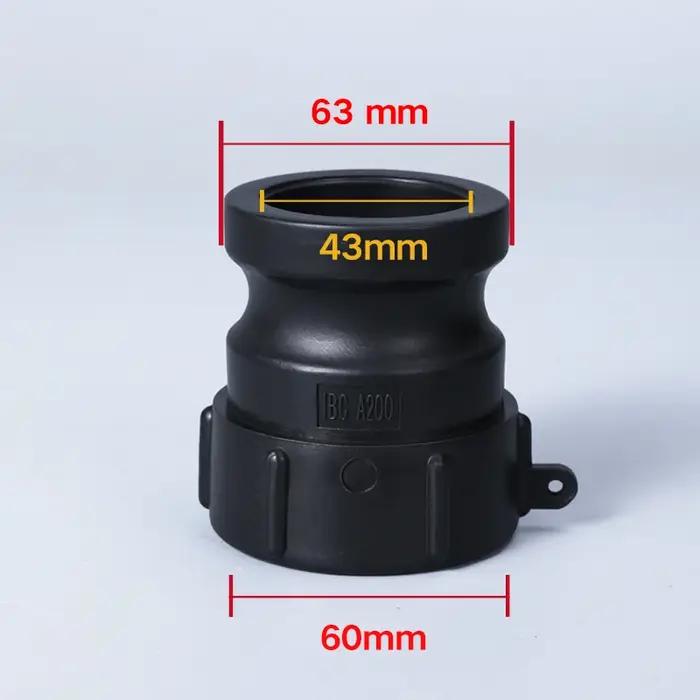 Caméra et rainure en polypropylène IBC A200 adaptateur mâle 2"x NPT femelle pour jardinage durable et sans fuite occasions spéciales