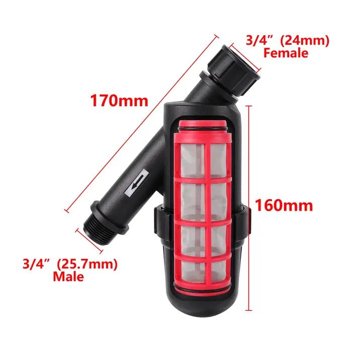 3/4 "1" tuyau d'arrosage filtre pulvérisateur