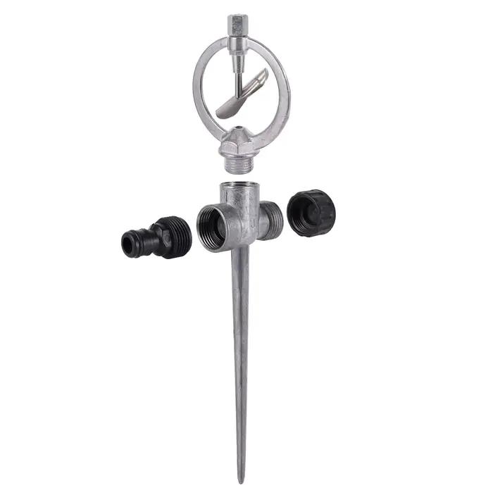 Arroseur d'irrigation à tête papillon en métal Zinc, 1/2 pouces, rotatif à 360 degrés, robuste, pour