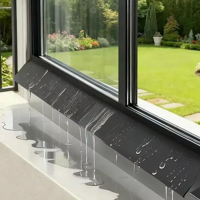 Barre de blocage d'eau pour fenêtre coulissante en caoutchouc, protection contre l'eau, porte de balcon, déflecteur de pluie, bandes d'étanchéité pour fenêtres coulissantes occasions spéciales