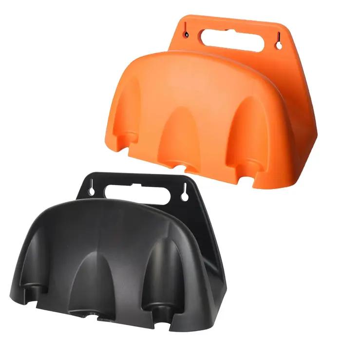 Support mural pour tuyau d'arrosage orange blanc bleu pour rangement et organisation de jardin patio garage adultes