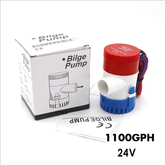 Mini pompe de cale submersible 12V DC avec interrupteur à flotteur 500gph 750gph 1100gph pour bateau