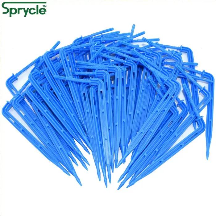 SPRYCLE 50X flèche courbée goutteur Micro Kit d'irrigation goutte à goutte émetteurs 3/5mm tuyau jar