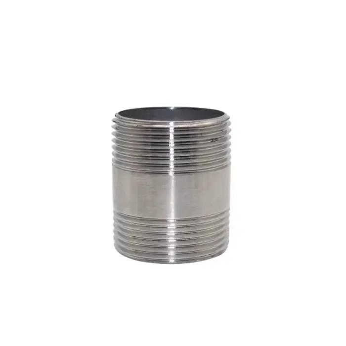 Tétine ronde mâle courte acier inoxydable pour tuyauterie eau gaz huile diamètre 4mm pression 850kPa occasions spéciales installation plomberie