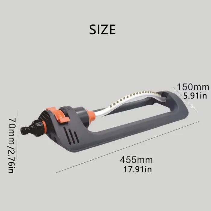 Arroseur automatique oscillant avec 19 buses pour pelouse réglable en aluminium et plastique technique ABS PP occasiopal irrigation pont toiture jardin