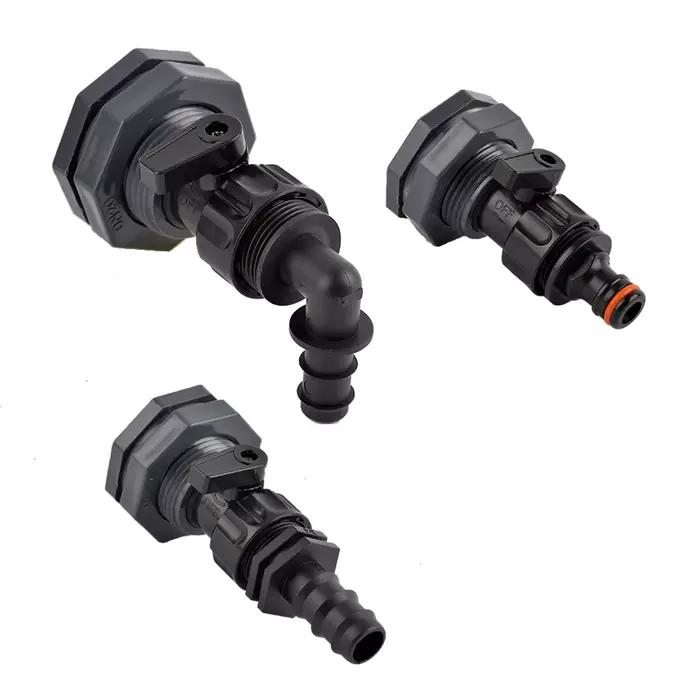 1pc 1/2 3/4 "en plastique filetage mâle robinet d'eau réservoir de poisson robinet adaptateur assemb