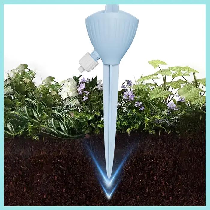 Arroseur automatique ajustable pour plantes en pot, dispositif d'arrosage domestique avec contrôle du débit d'eau, pour usage intérieur et extérieur, en plastique avec surface givrée, disponible en plusieurs couleurs