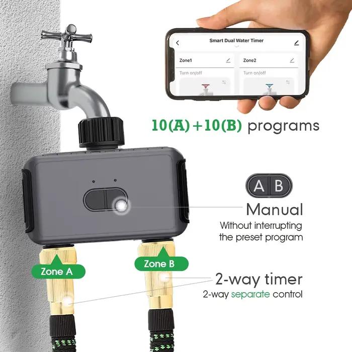 Kit d'arrosage intelligent Bluetooth pour jardin avec minuterie