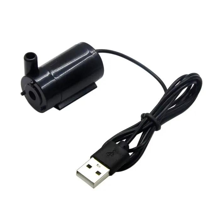 1 pièces DC 3-5V USB Micro Mini pompe à eau Submersible, petite pompe d'aquarium pour Aquariums étan