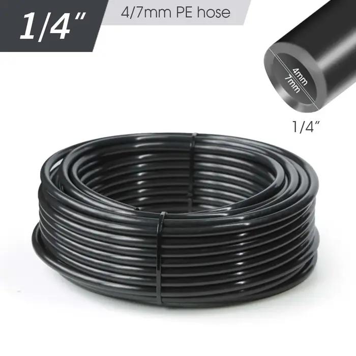 Tuyau d'arrosage en plastique de haute qualité résistant à l'abrasion et à la corrosion pour jardinage et irrigation automatique polyvalent
