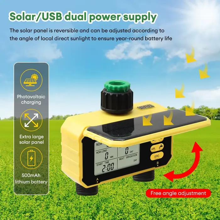 Yieryi minuterie d'arrosage de jardin programmateur d'irrigation automatique