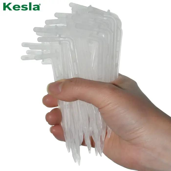 KESLA 50X flèche courbée transparente 1/4 ''4/7mm tuyau goutteur goutte à goutte émetteur économie d
