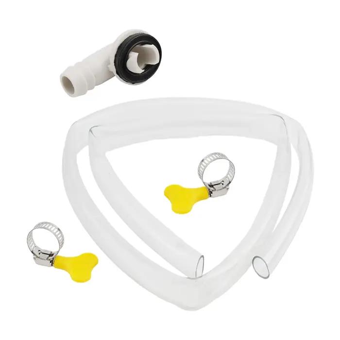 Tuyau de drainage ABS de 15mm pour climatiseur 3/6 pieds kit complet connecteur et colliers de serrage drainage facile à domicile et au bureau