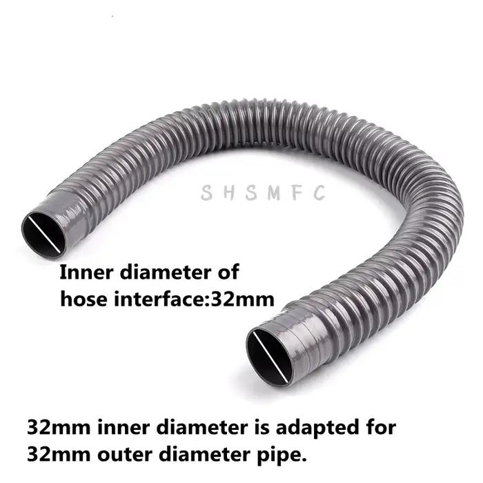 I.D 32mm longueur 30 ~ 500cm Machine à laver lave-vaisselle tuyau de vidange tuyaux d'extension type universel raccords