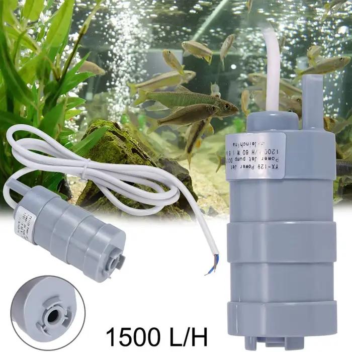 Pompe à eau Submersible DC 12V, pour camping-car, baleine à haut débit, 1500L/H, 5M, pour étang, pou