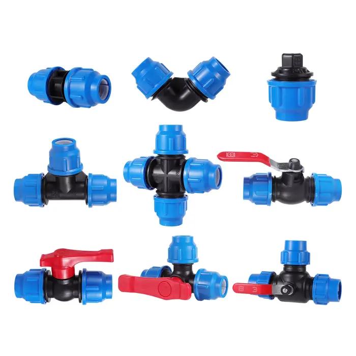 Séparateur d'eau du robinet en PVC PE, 20/25/32/40/50mm, connecteur de Valve rapide en plastique, ra