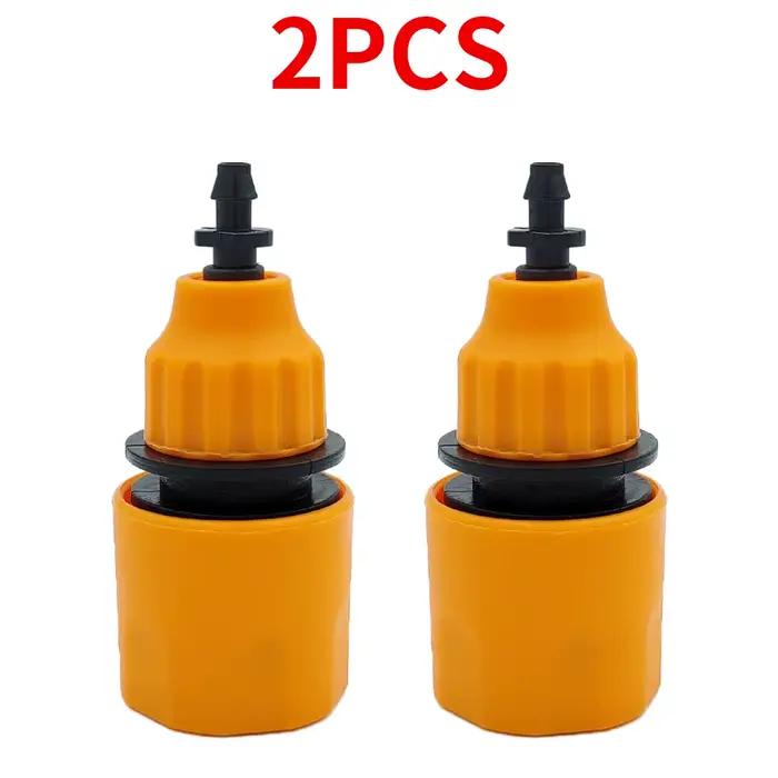 WUJIE 2 pièces adaptateur à raccord rapide avec connecteur barbelé 1/4 (ID 4mm) ou 3/8 pouces (8mm)