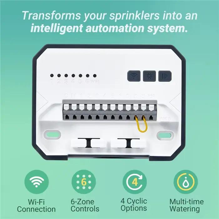 INKBIRD 6 ou 8 Zones Types européens de contrôleur d'arrosage WIFI utilisé pour l'irrigation intelli